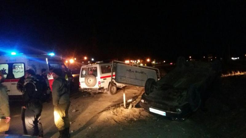 واژگونی سمند در محور اسلام آبادغرب به کرمانشاه 3 مصدوم برجای گذاشت + عکس