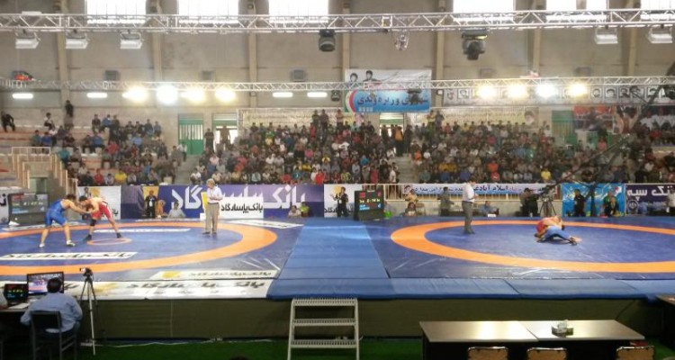 افتتاحیه مسابقه کشتی آزاد کشور در اسلام آبادغرب برگزار شد
