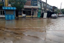   آب گرفتگی خیابان ها و معابر اسلام آبادغرب بر اثر بارش باران