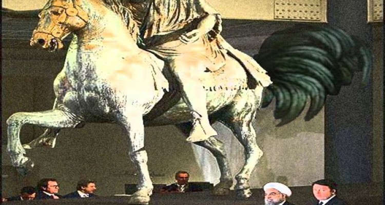 عزت ایران زیر سایه سنگین مجسمه ایتالیایی/ چه کسی مسئولیت تشریفات سفر روحانی به ایتالیا را بر عهده داشت؟+ عکس