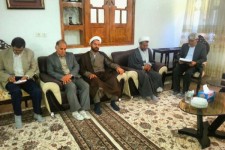 دیدار مسئولین با خانواده شهدای اسلام آبادغرب