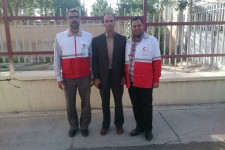 مراسم تودیع و معارفه مدیر هلال احمر اسلام آباد غرب برگزار شد