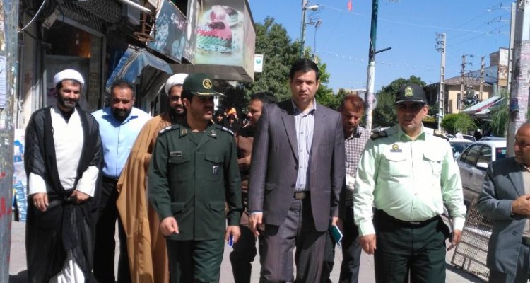  مانور تذکر لسانی امر به معروف و نهی از منکر در اسلام آبادغرب اجرا شد