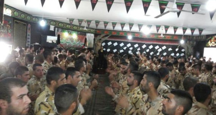 مراسم عزاداری هفتمین روز ماه محرم در حسینیه پادگان الله اکبر تیپ 181 ارتش برگزار شد