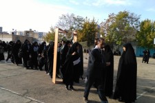 مراسم بدرقه کاروان راهیان نور دانش آموزی شهرستان اسلام آبادغرب