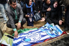 تصاویر/ مراسم خاکسپاری زنده یاد منصور پورحیدری