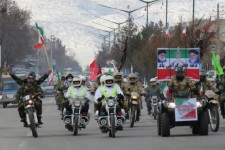 رژه موتور سواران نیرو های مسلح شهرستان اسلام آبادغرب