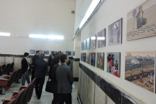 برپایی نمایشگاه کاریکاتور با موضوع آسیب های اجتماعی در اسلام آبادغرب+تصاویر