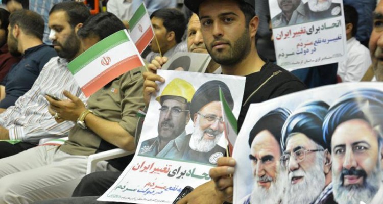 همایش بزرگ حامیان سید ابراهیم رئیسی و قالیباف در کرمانشاه/ "آخر هفته روحانی رفته" + فیلم و عکس