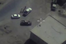 لحظه نابودی خودروهای داعش در سلمیه توسط جنگنده‌های روسی + فیلم 