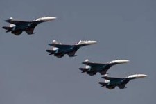 حمله جنگنده‌های روسی به مواضع داعش در سلمیه + فیلم 