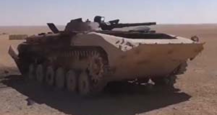 نابودی ادوات نظامی داعشی‌ها در السخنه + فیلم 