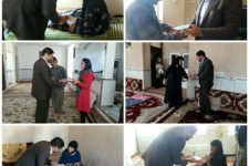 دیدار با خانواده شهدا و ایثارگران بخش سرمست +تصاویر