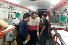 تصاویری از امدادرسانی نیروهای هلال احمر اسلام آباد غرب به مصدومین سانحه جهادگران گیلانغرب