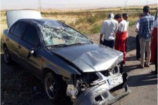 حادثه رانندگی در محور کرمانشاه به اسلام آبادغرب 2 مصدوم برجای گذاشت + تصاویر