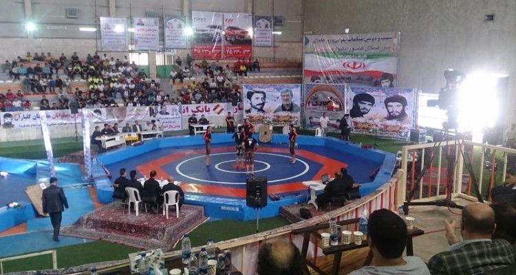 افتتاحیه مسابقات زورخانه‌ای و کشتی پهلوانی در اسلام آبادغرب+تصاویر