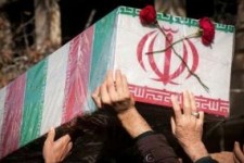 پیکر جانباز شهید منصورعلی کرمی درگلزار شهدای کرمانشاه خاکسپاری شد