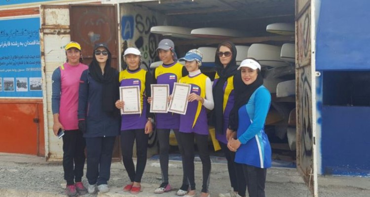 مسابقات استانی قایقرانی آبهای آرام درکرمانشاه برگزارشد