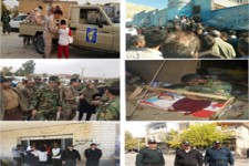 بسیج نیروهای مسلح ارتش، سپاه و انتظامی اسلام آبادغرب در خدمت رسانی به زلزله زدگان+تصاویر