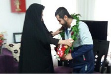 تجلیل  از قهرمان وزنه برداری مسابقات آسیایی امارات در اسلام آبادغرب+تصاویر