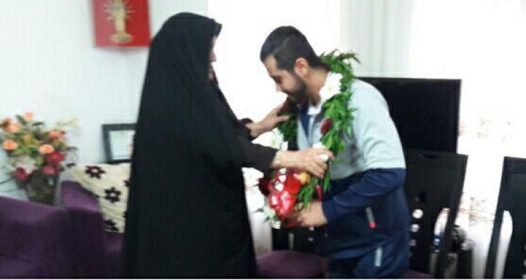 تجلیل  از قهرمان وزنه برداری مسابقات آسیایی امارات در اسلام آبادغرب+تصاویر