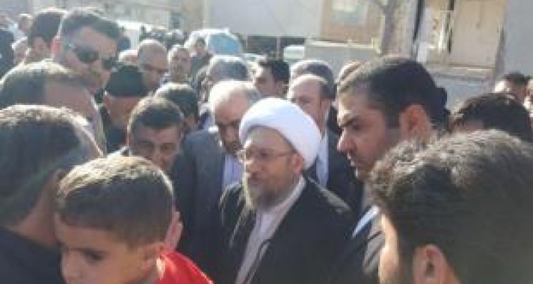 حضور بی واسطه رئیس دستگاه قضا میان زلزله زدگان کرمانشاه