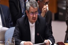 طنزآمیز است کشوری که رئیس دولتش حامی تخریبگران در ایران شده از نماینده‌اش خواسته این موضوع را به سازمان ملل بیاورد