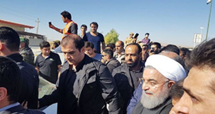 ویدئوی وعده داده شده دفتر ریاست جمهوری از حضور روحانی در بین مردم کرمانشاه 