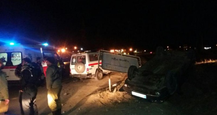 واژگونی سمند در محور اسلام آبادغرب به کرمانشاه 3 مصدوم برجای گذاشت + عکس