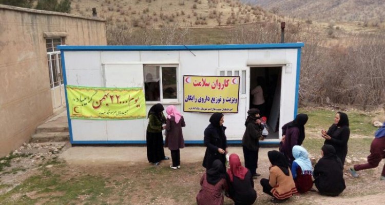 ‍ اجرای برنامه کاروان سلامت (درمانی_حمایتی) در روستاهای محروم اسلام آبادغرب