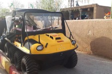 اختصاص یکدستگاه خود رو آبی خاکی به جمعیت هلال احمر اسلام آباد غرب