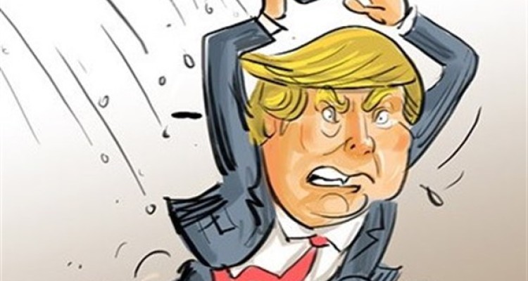 کاریکاتور/ پاسخ ایرانی‌ها به رئیس‌جمهور‌آمریکا