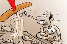 کاریکاتور/ بربری را هم برق برد!!!