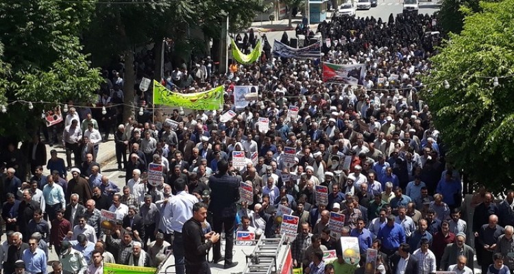 حضور پرشور مردم اسلام آباد غرب در روز جهانی قدس