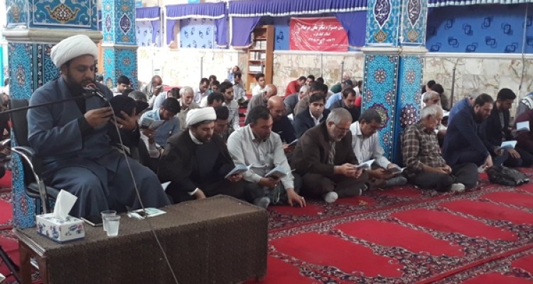 برگزاری مراسم روح بخش دعای عرفه در مسجد جامع اسلام آباد غرب+تصاویر