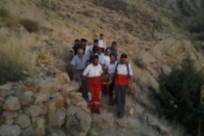 جان باختن یک نفر در سقوط از ارتفاعات طاقبستان