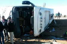 جزئیات واژگونی اتوبوس در شمال فارس با ۵ کشته/۲ تن از سرنشینان تبعه فرانسه بودند