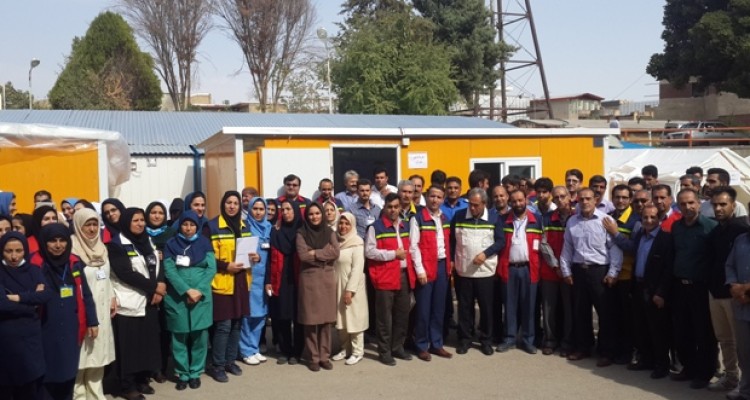 برگزاری مانور آمادگی بحران در بیمارستان اسلام آبادغرب+تصاویر