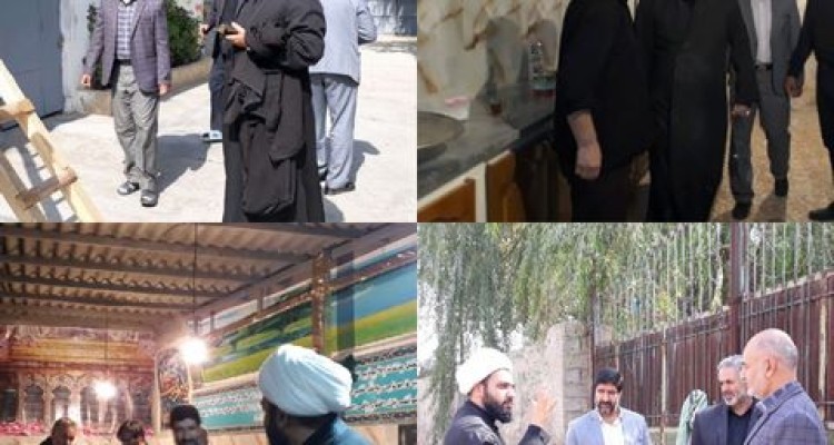 آماده سازی زائر سرای امام حسین (ع) در ورودی شهر اسلام آبادغرب 