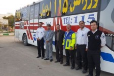 بازدید مسئولین شبکه بهداشت ودرمان شهرستان از تیم های استقرار درمسیر اسلام آباد غرب-حمیل-مهران