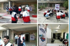  اجرای مانور با پیش فرض زلزله و امداد و نجات توسط نجات گران جمعیت هلال احمر اسلام آبادغرب+تصاویر