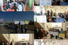 راهپیمایی دانش آموزان اسلام آبادی با شعار اسلام آبادغرب در مسیر پایتخت کتاب ایران