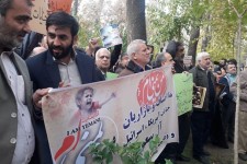 تجمع اصناف، بازاریان و فعالان اقتصادی در اعتراض به فجایع یمن+ تصاویر