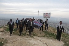 کوهپیمایی بسیجیان ادارات به یادمان شهدای گمنام اسلام آبادغرب+ تصاویر