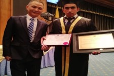 کسب دکترای افتخاری مدیریت توسط رسول فارقی نخبه اسلام آبادی از دانشگاه می کی موتو ژاپن