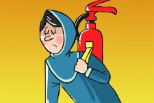 اول ایمنی،بعدتحصیل/کارتون