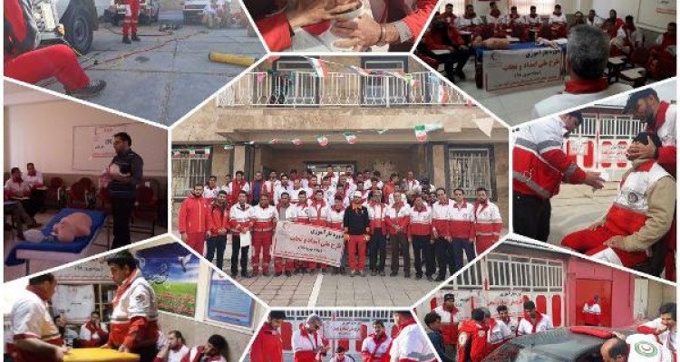برگزاری دوره آموزشی امداد و نجات نوروزی در هلال احمر اسلام آبادغرب