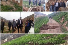 رانش زمین در یکی از  روستاهای اسلام آبادغرب  در پی بارش های چند روز اخیر+عکس