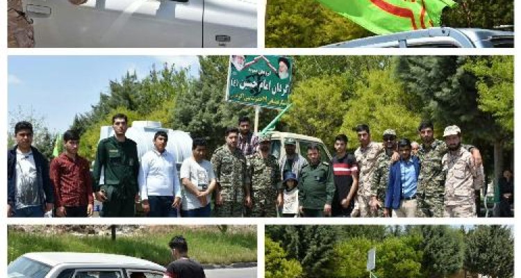 گوشه هایی از خدمت رسانی به کاروان های راهیان نور بازی دراز توسط سپاه و دیگر ادارات اسلام آبادغرب