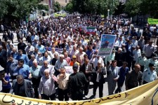 حضور باشکوه مردم اسلام آبادغرب در راهپیمایی روز قدس+تصاویر